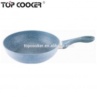 Forged Aluminum Stone Coated Wok pan with lid