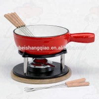 Cast Iron Cheese Set Fondue Set with Forks