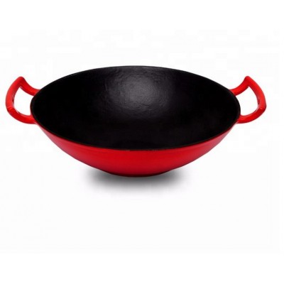 Chinese Traditional Cast Iron Big Wok With Double Handle