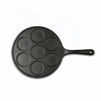 Amazon hot selling cast iron Cookware Non-stick cast iron baking 7 holes pan bakeware