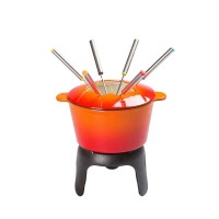 Enamel cast iron Fondue set